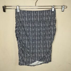 Athleta Faux Wrap Mini Skirt Black White Stretch